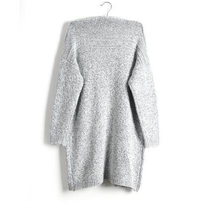 Long Sleeve Knit Sweater Cardigan Coat