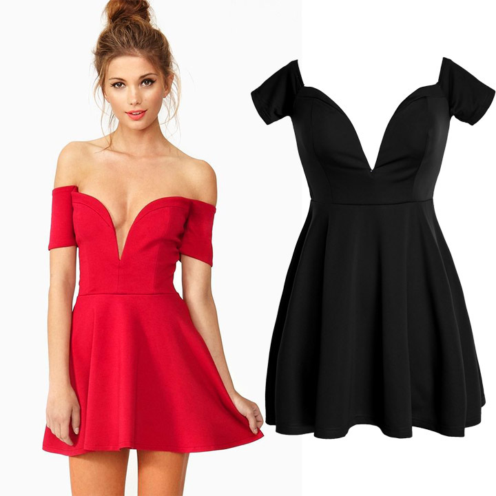 Deep V-neck Sexy Party Dress Bra on Luulla