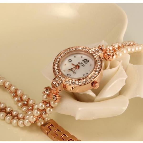 Pearl Bracelet Watch Fashion Watch on Luulla
