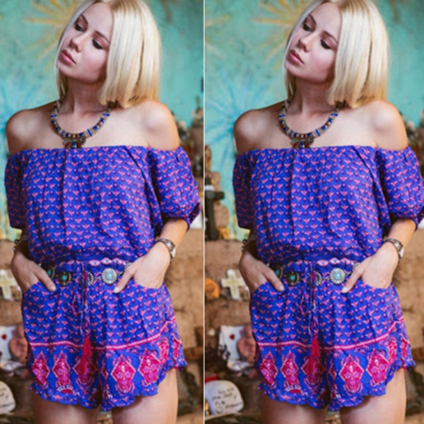 Printed Word Jumpsuits on Luulla